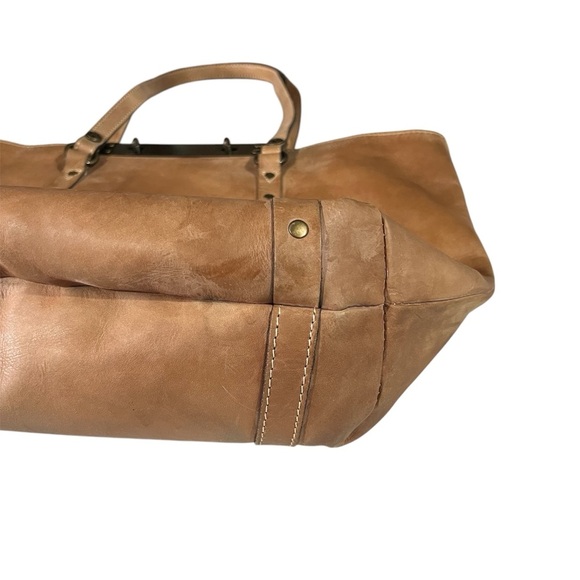 Patricia Nash Benvenuto Tan Leather Tote Shoulder Bag - Picture 8 of 15